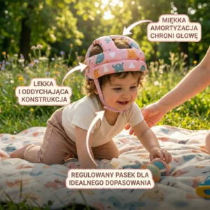 Bezpieczna główka - czapka ochronna do nauki chodzenia